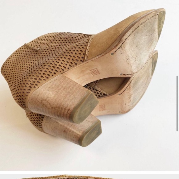 Frye Jennifer Perforated Leather Ankle Bootie 7.5 - Picture 7 of 12